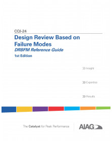 CQI-24 Design Review Based on Failure Modes - DRBFM Reference Guide - 1° Edition - English - 978-1-60-534311-2
