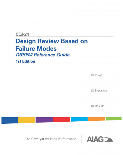 CQI-24 Design Review Based on Failure Modes - DRBFM Reference Guide - 1° Edition - English - 978-1-60-534311-2