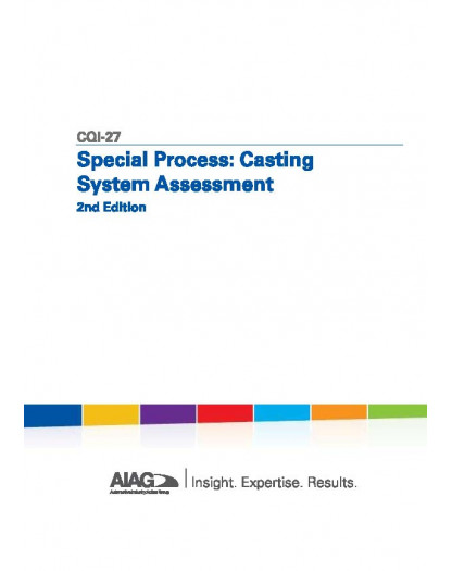 CQI-27 Special Process: Casting System Assessment - 2° Edition - English - 978-1-60-534388-4